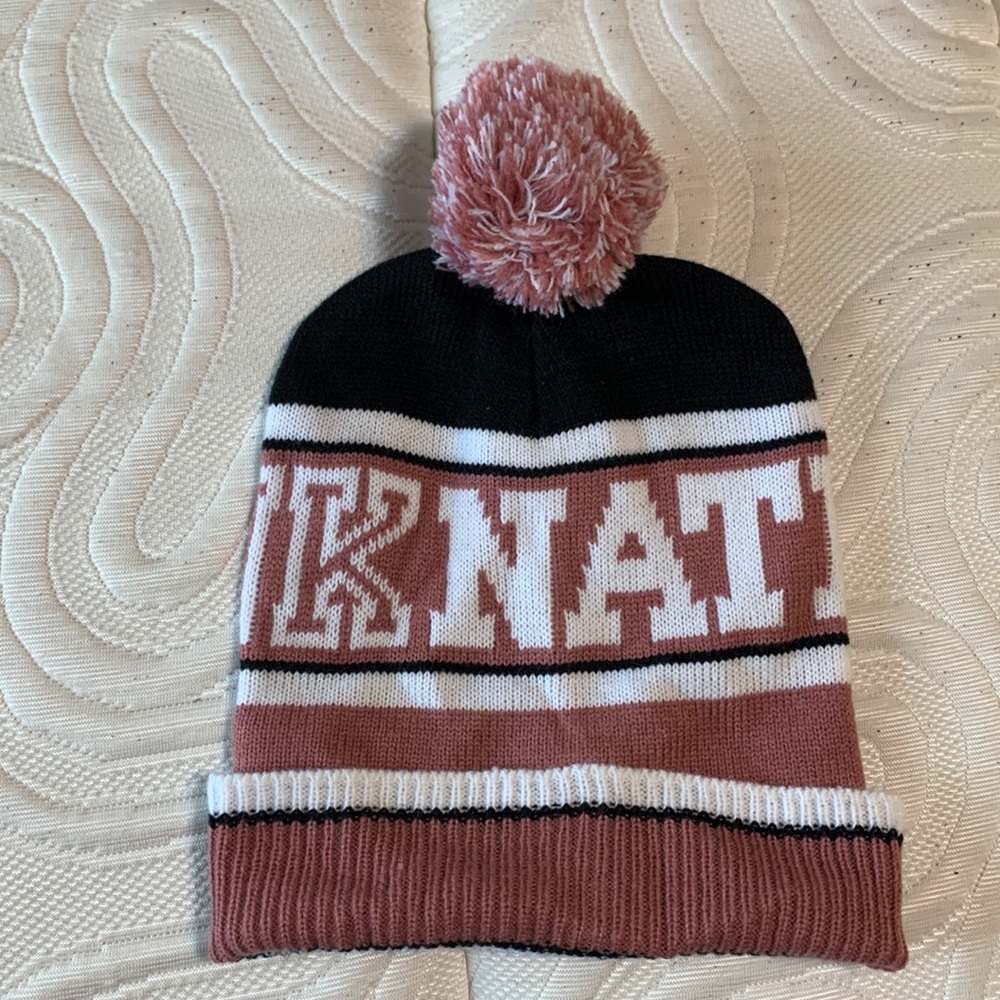 Pink Nation Pom Pom Beanie